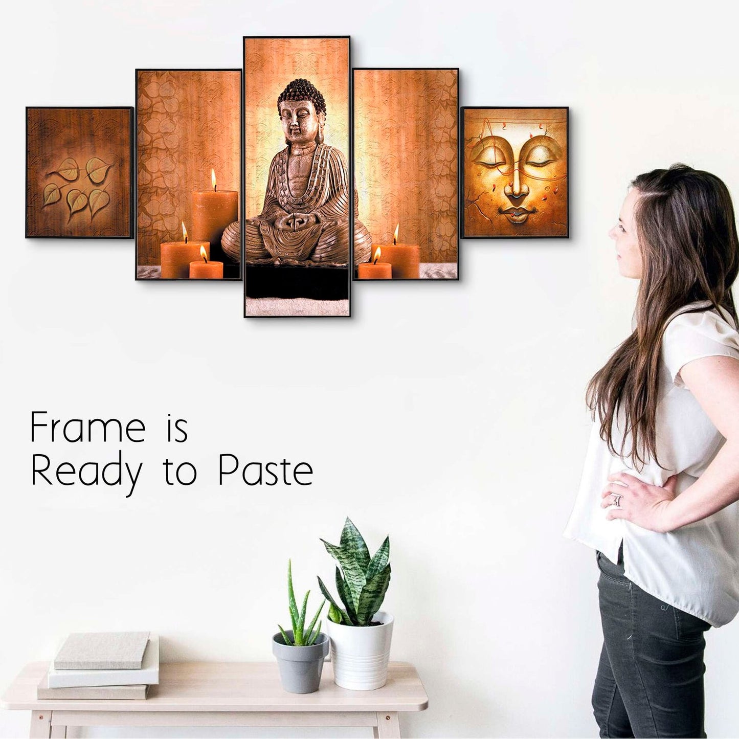 Set Of Five Framed Digital Wall Painting
