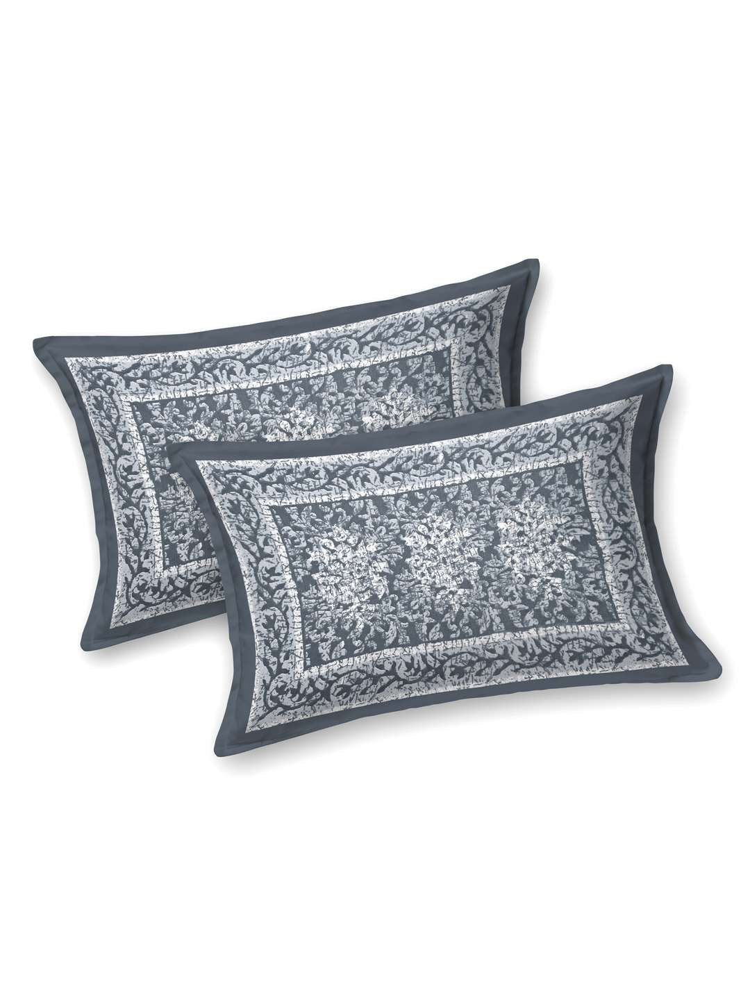 100% Pure Cotton Traditional Printed Bedsheet for Double Bed King Size Bedsheet with 2 Pillow Covers