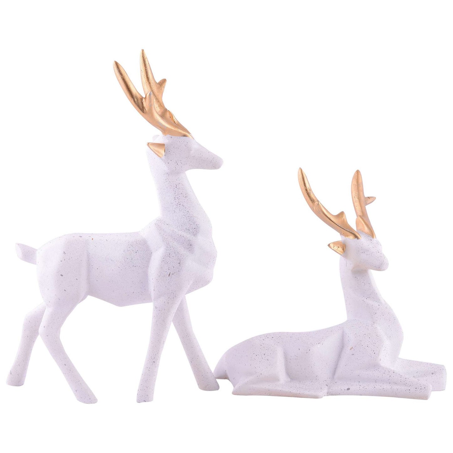 Resin Deer Head Showpiece Animal Figurine for Table Top Good Luck Vaastu Statue