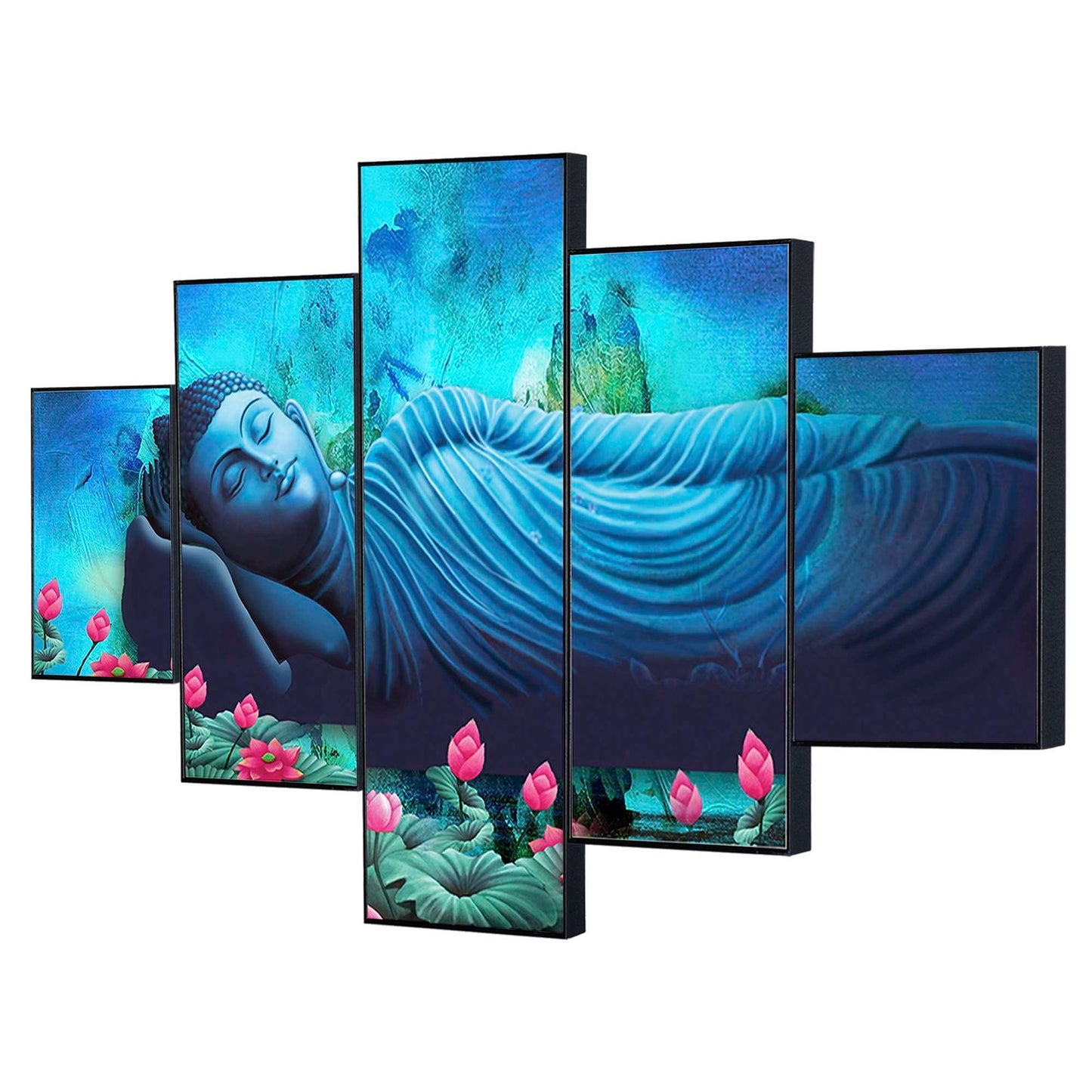 Set Of Five Framed Digital Wall Painting