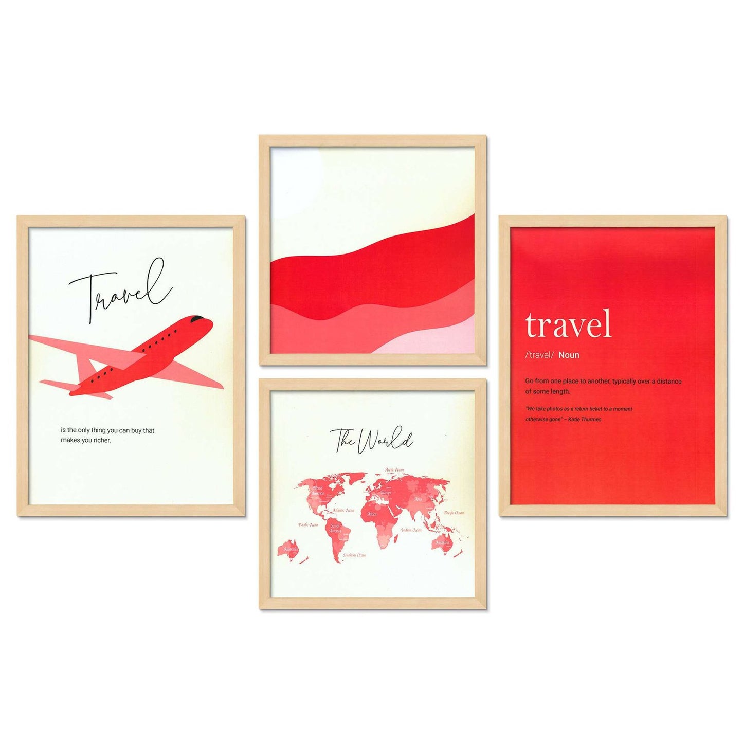 SET OF 4 DIGITAL WALL PAINTING