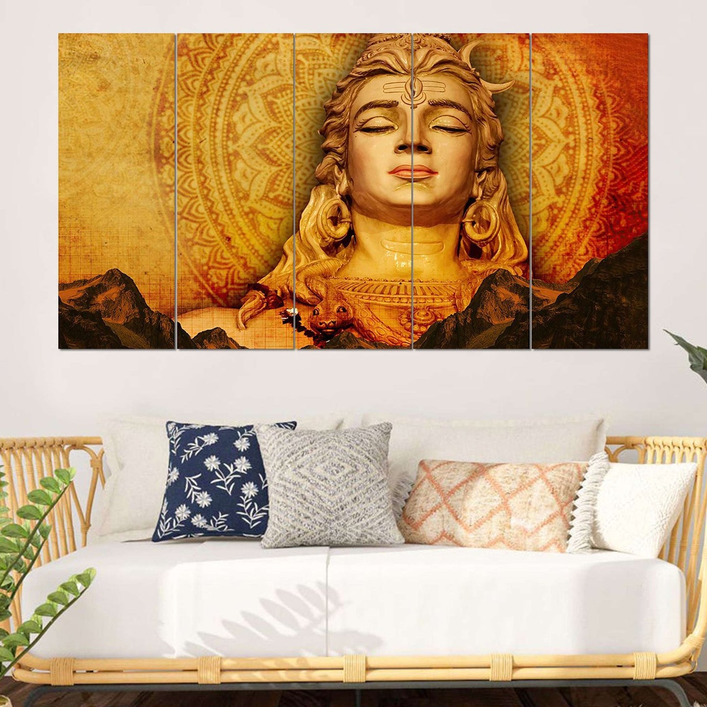 SET OF 5 DIGITAL WALL PAINTING