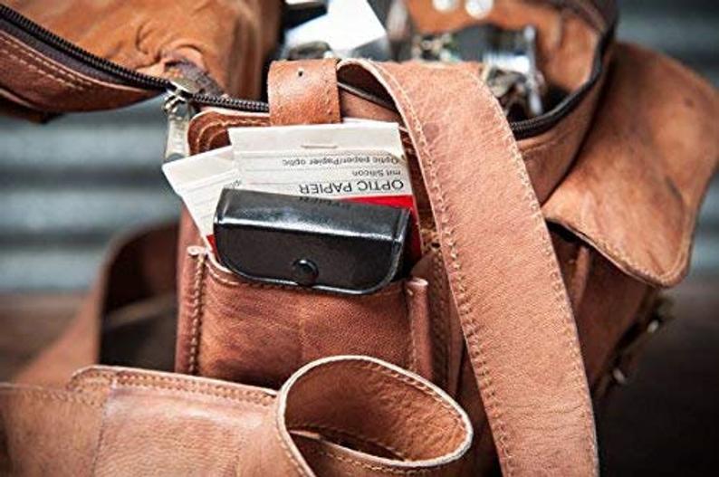 Craftshades – 9 Inch Unique Handcrafted Leather Camera Bag | 100% Genuine Leather