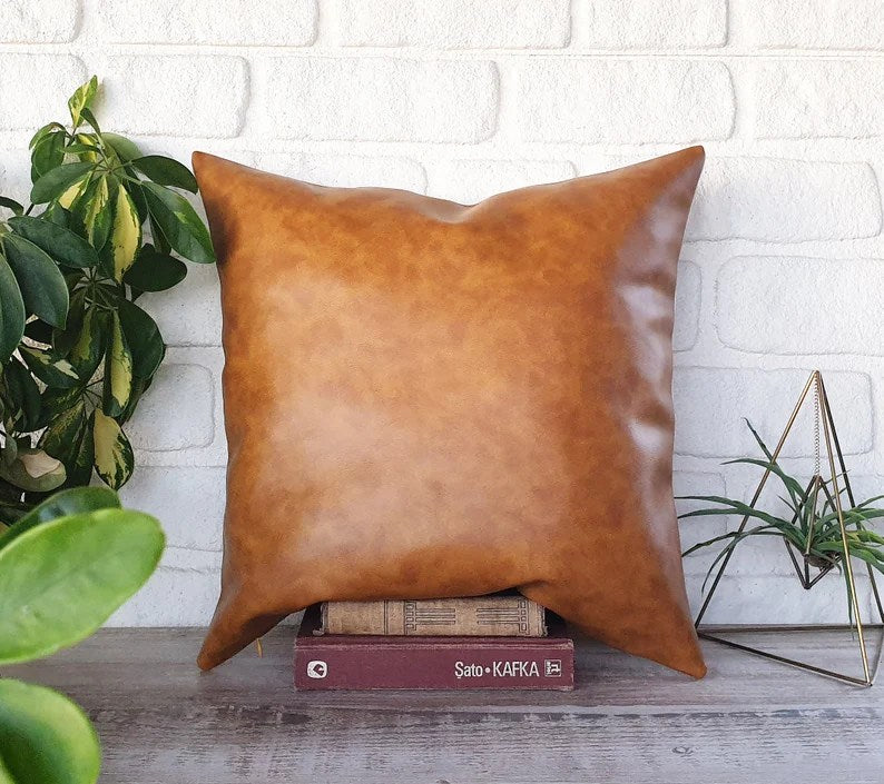 16*16 leather sofa Cushion cover