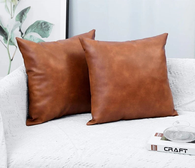 16*16 leather sofa Cushion cover