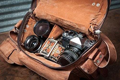 Craftshades – 9 Inch Unique Handcrafted Leather Camera Bag | 100% Genuine Leather