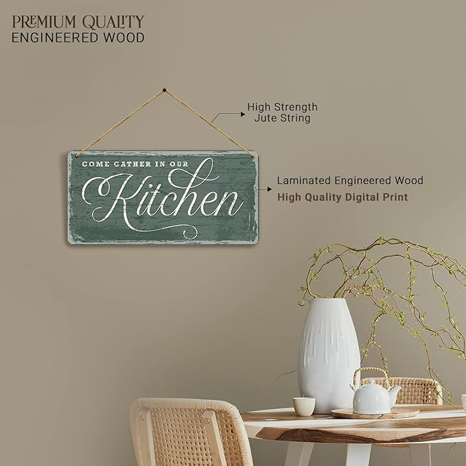 Kotart Come Cather MDF Wall Hanging Home Decor Items for Kitchen