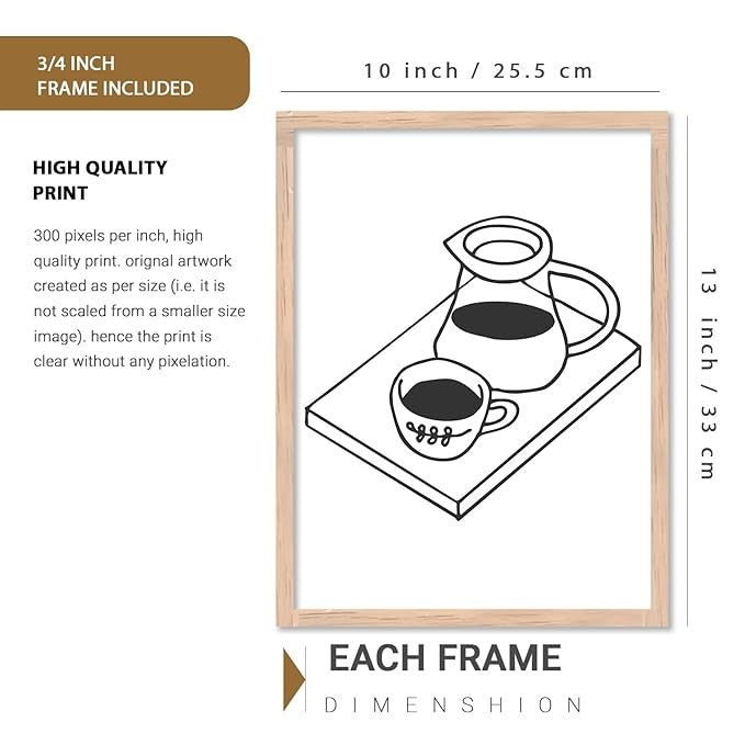 Kotart Restaurant Theme Digital Painting for Kitchen Restaurant Cafe Wall Decoration G