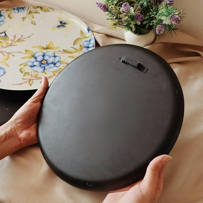 Ritualistic Oriental Blooms Wall Plates for Home Decoration Wall Decor Set of 5 Plates