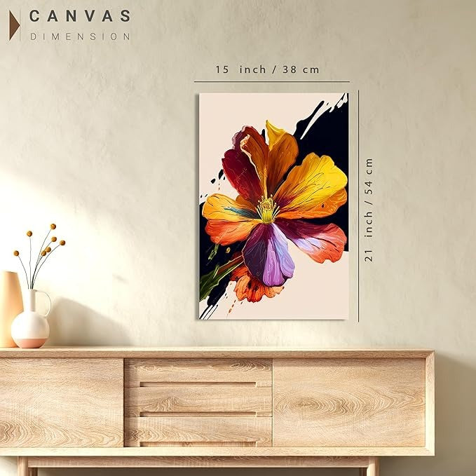 Kotart Nature Inspired Modern Art Canvas Paintings for Bedroom Room Living Room Abstract Floral Canvas Painting Style07