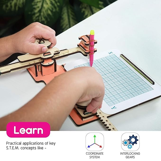 Skillmatics Stem Building Toy Buildables Sketching Machine Educational & Construction Diy Toy Ages 8 and Up