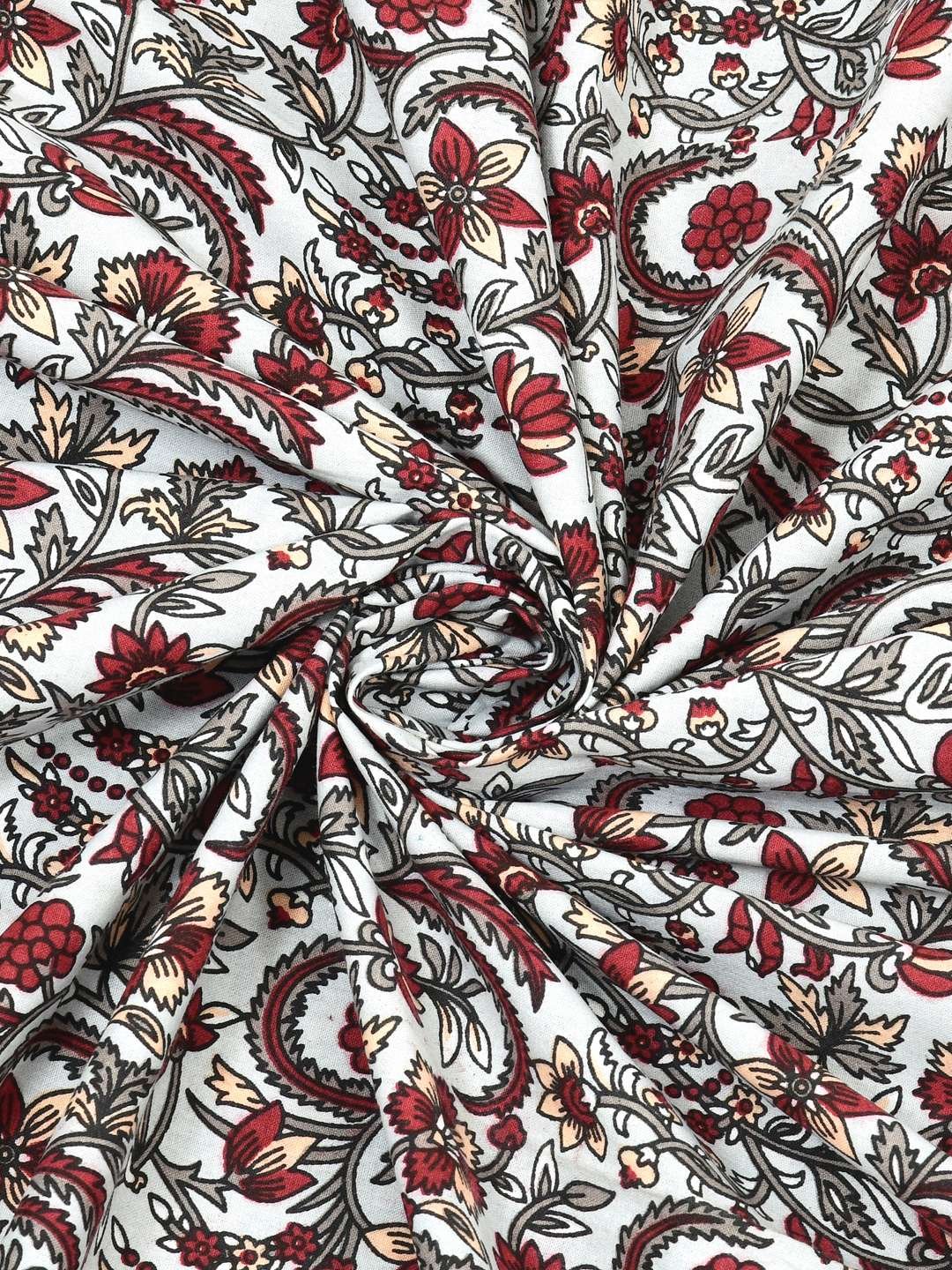 100% Pure Cotton Traditional Printed Bedsheet for Double Bed King Size Bedsheet with 2 Pillow Covers