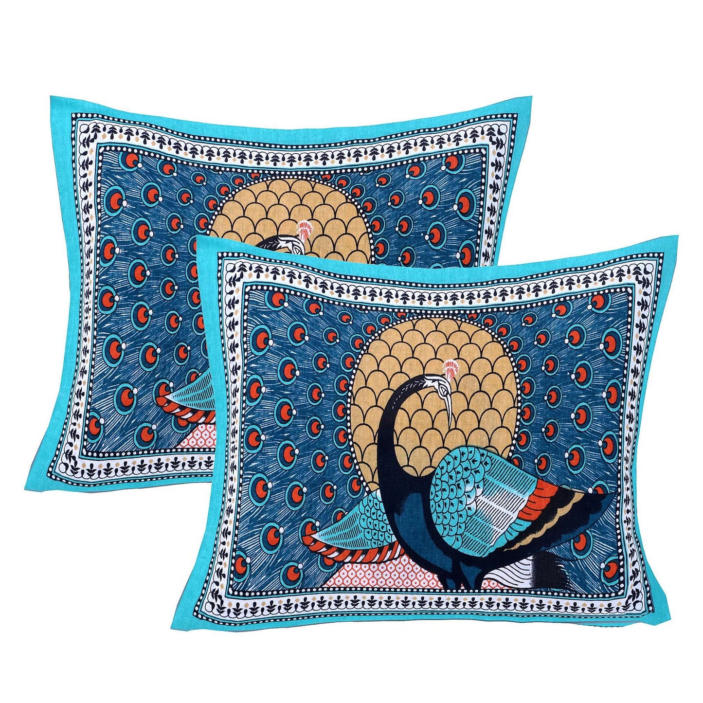 100% Pure Cotton Traditional Printed Bedsheet for Double Bed King Size Bedsheet with 2 Pillow Covers