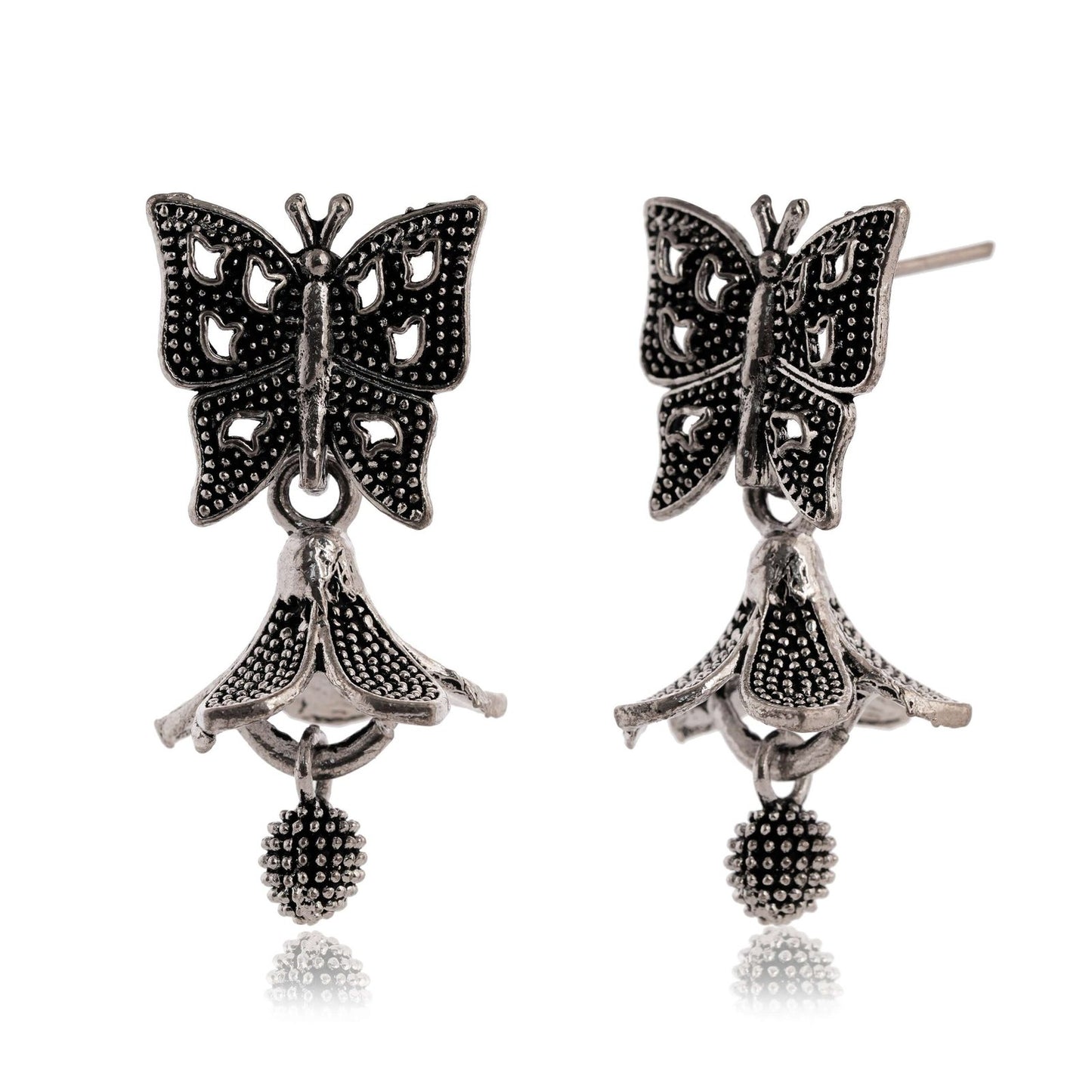 Women’s Indian Bollywood Stylish AZ838-OXidised Jhumki Traditional Ethnic Earrings for Women – Unique Design