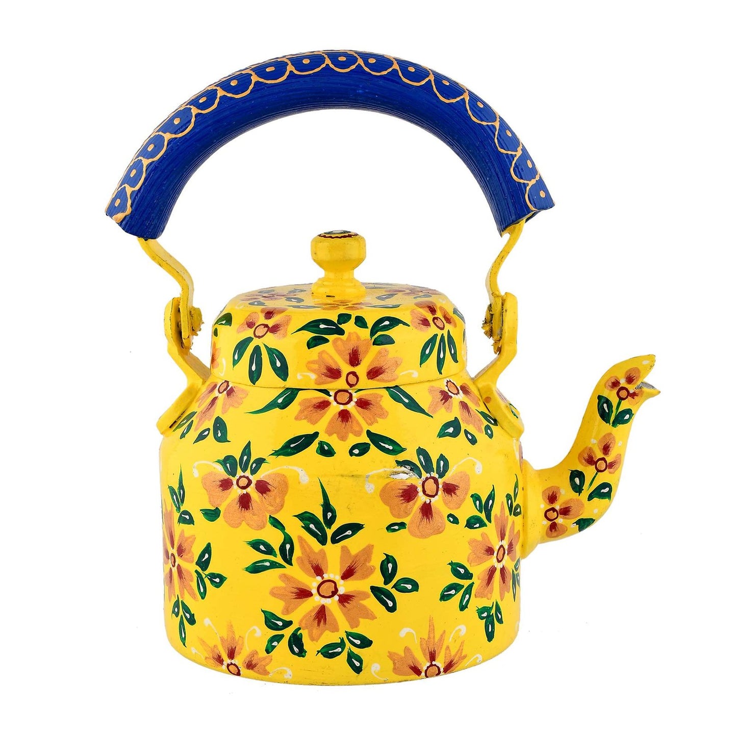 Hand-Painted Aluminium Tea Kettle – 750 ml for kitchen décor Home Décor , Tea Party , Serving