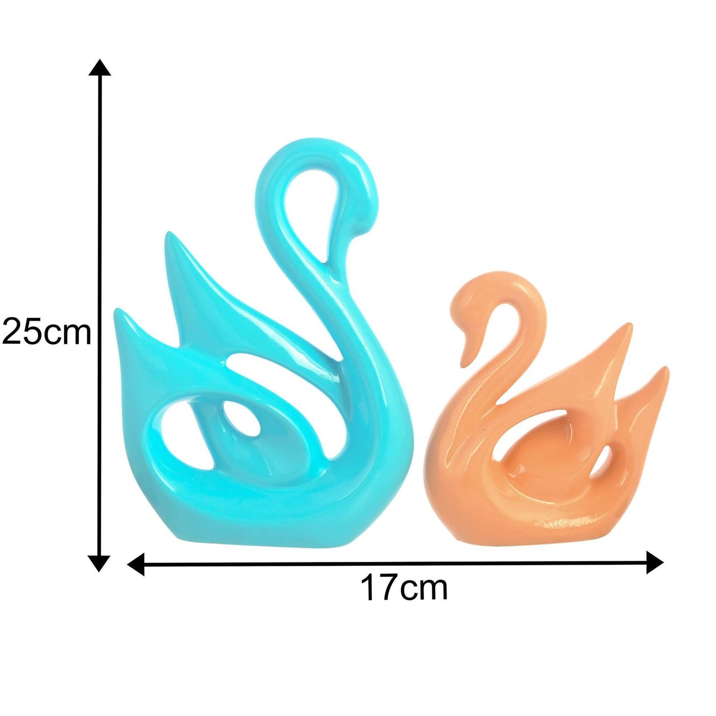 Polyresin Swan Pair