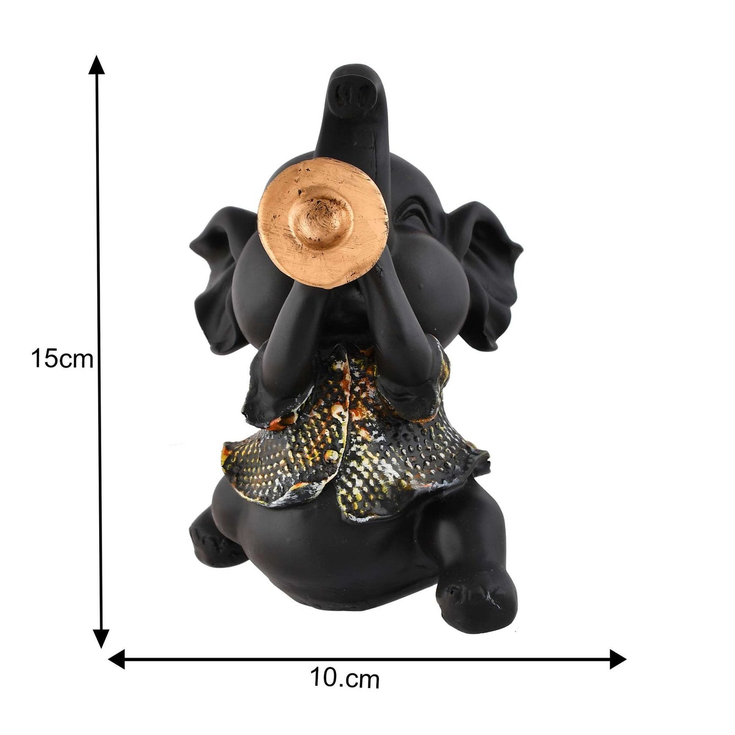 Elephant Playing Musical Instrument Sculpture