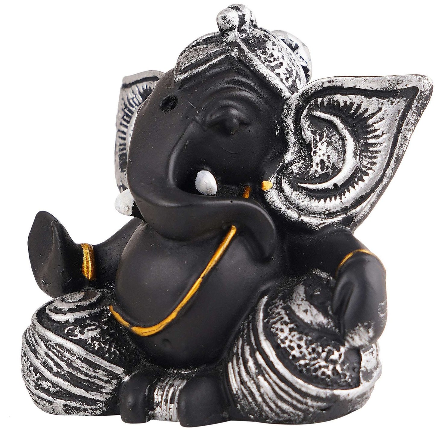 Ganesha Statue Idol Shriganesh Bhagwan Murti / Home, Office Decor / Car Dashboard / Side Table Brass Ganpati / Lord Vinayaka Statue / God of Luck & Success Sculpture / Gift Items