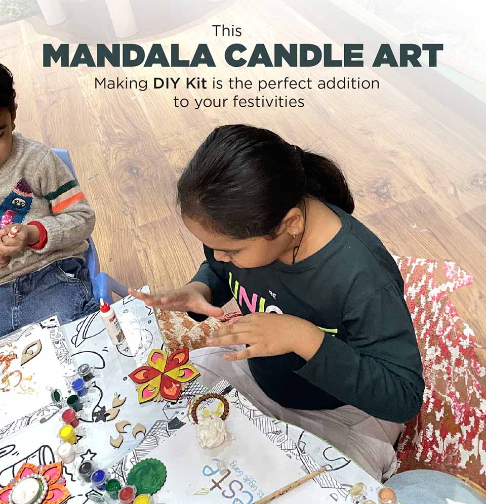 DIY Mandala Candle Making Kit | 5years+