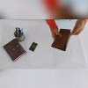 Craftshades – 8 Inch Handcrafted Unique V Shape Flap Leather Bag for Women | 100% Genuine Leather