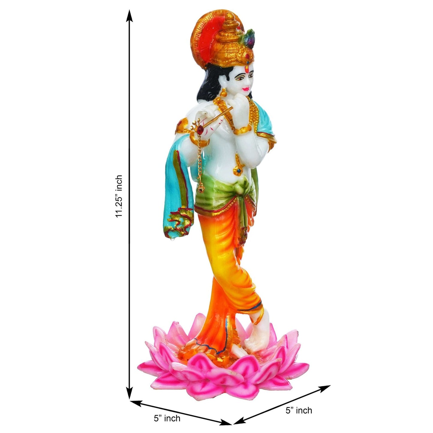Krishna Playing Flute Statue (11.25 Inches)