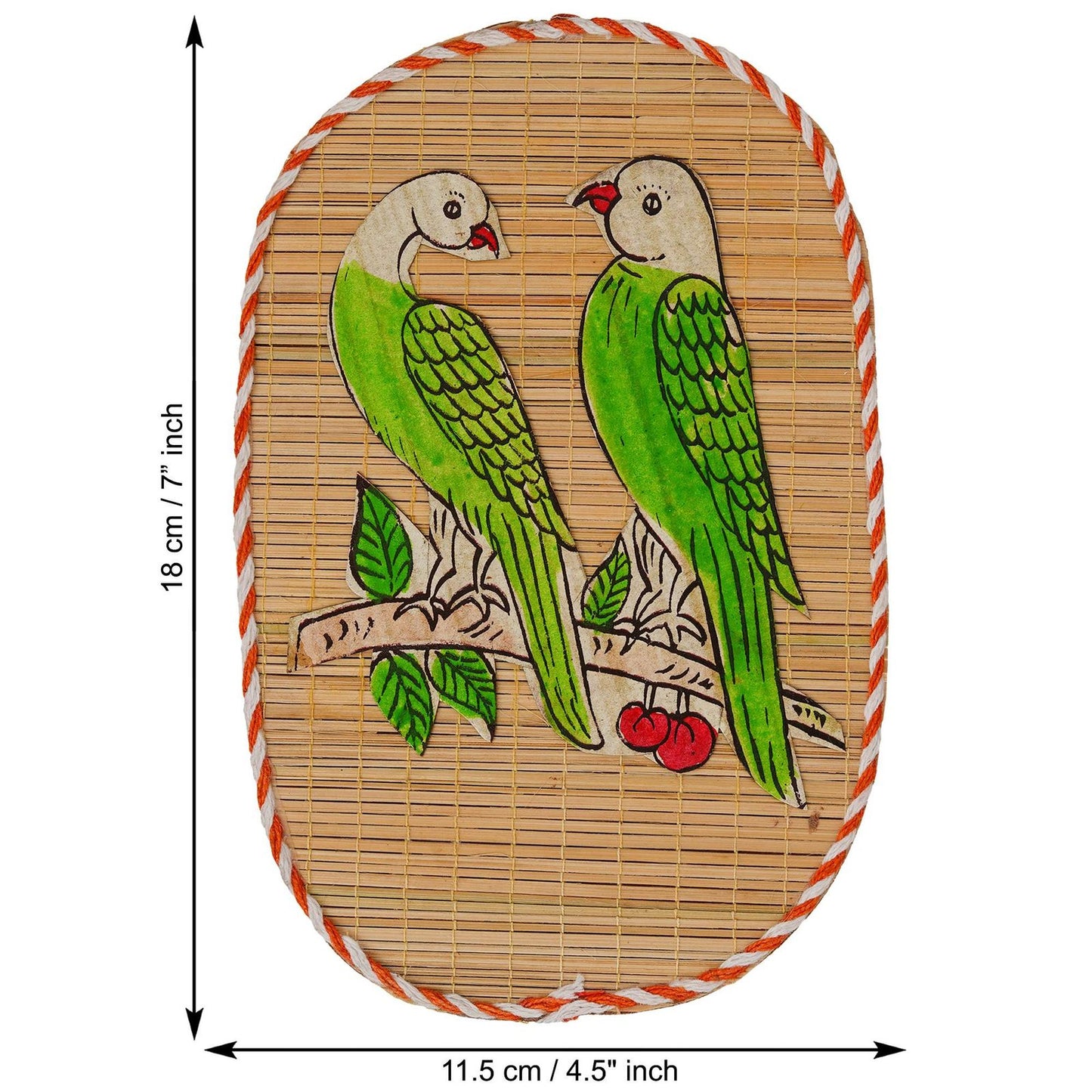 Parrot Couple Bamboo Art For Home D?cor | Bamboo Art For Bird’s Lovers