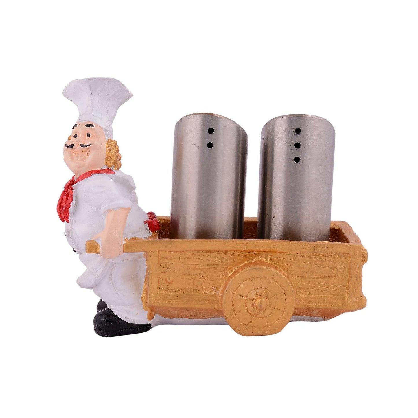 Resin Chef Figures Decorative Ornaments,Kitchen Decor,Cook Café Bar Statue, French Chef Figurines with Tray Message Board-1
