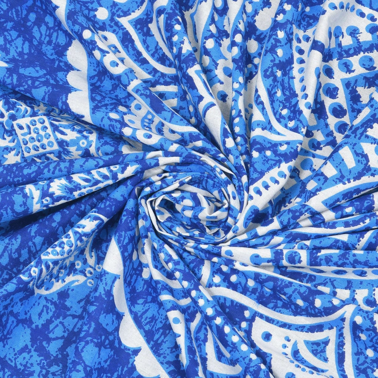 100% Pure Cotton Traditional Printed Bedsheet for Double Bed King Size Bedsheet with 2 Pillow Covers