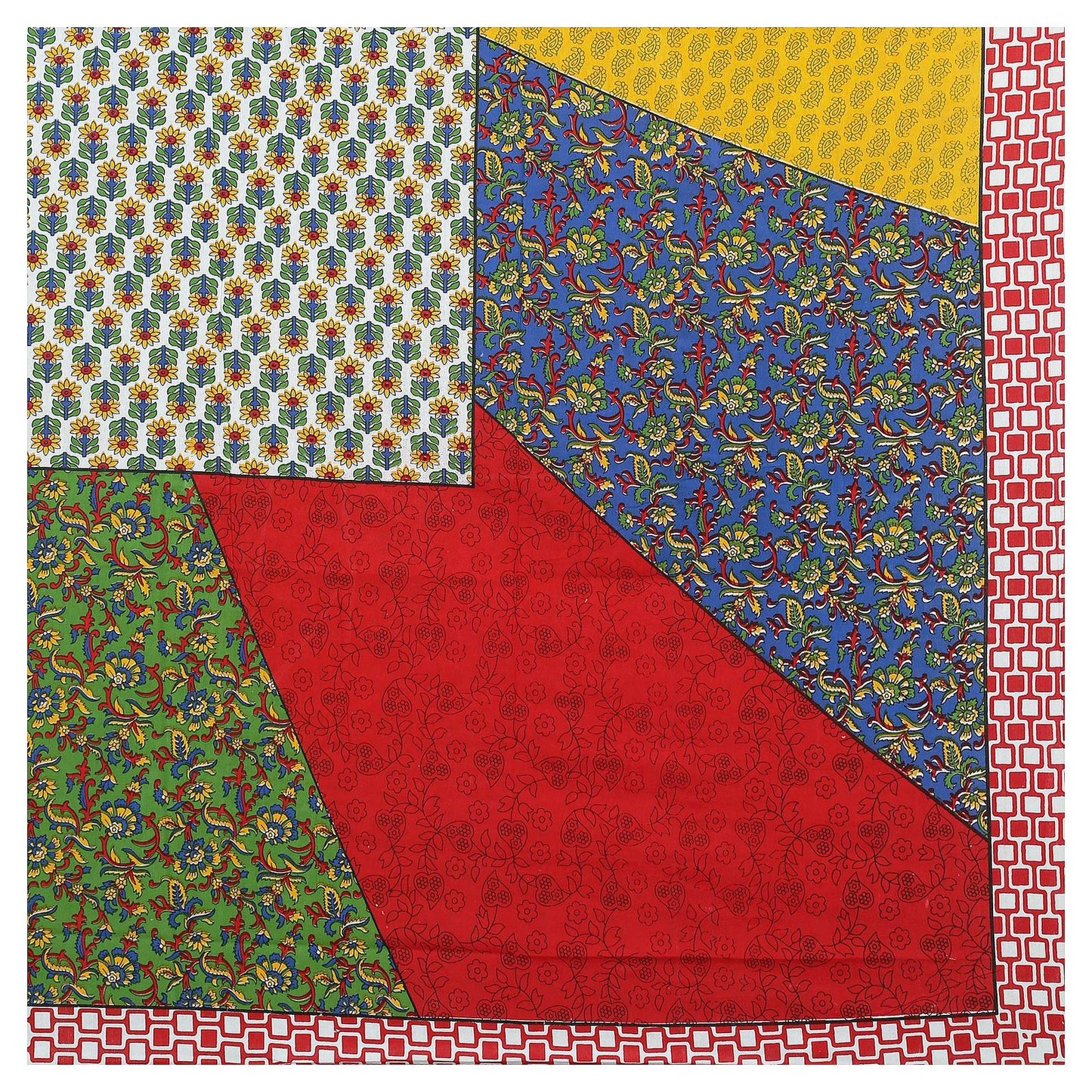 100% Pure Cotton Traditional Printed Bedsheet for Double Bed King Size Bedsheet with 2 Pillow Covers