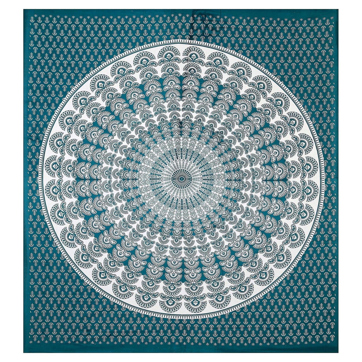 100% Pure Cotton Traditional Printed Bedsheet for Double Bed King Size Bedsheet with 2 Pillow Covers