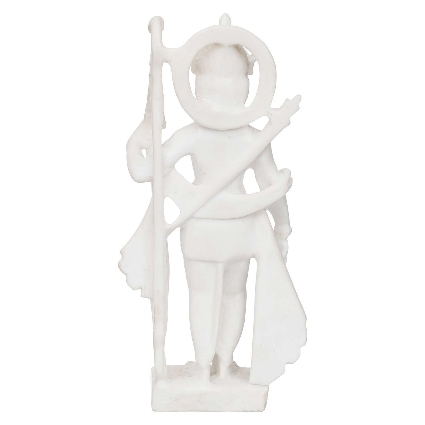 White Marble Standing Ram Ji murti for Pooja Room Standing Hindu Lord Ram ji Statue for Home Temple Idol Murti Best for Gift