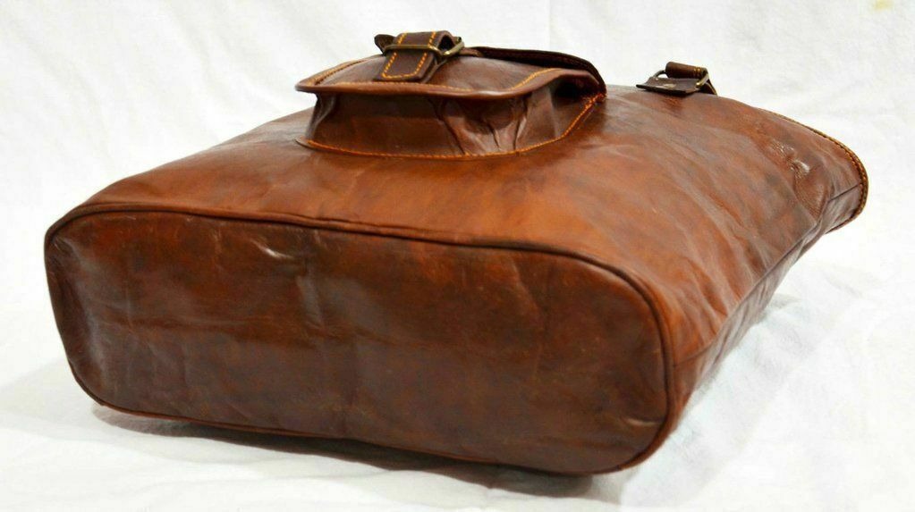 Craftshades – 16 inch Handcrafted Leather Women’s with pocket Tote Bag | 100% Genuine Leather