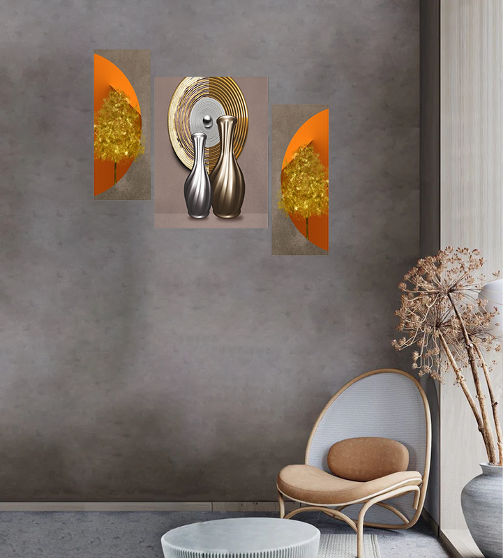 Set Of 3 Digital Wall Painting