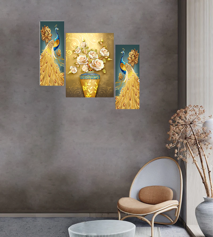 Set Of 3 Digital Wall Painting