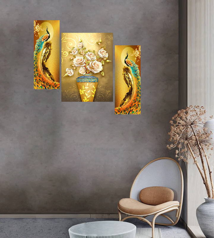 Set Of 3 Digital Wall Painting