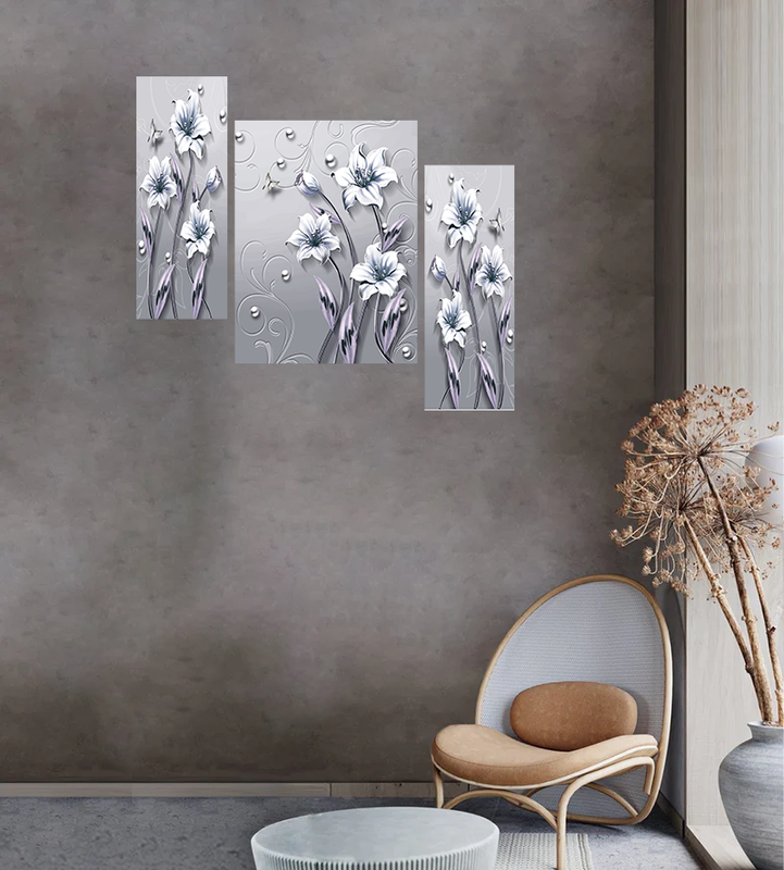 Set Of 3 Digital Wall Painting