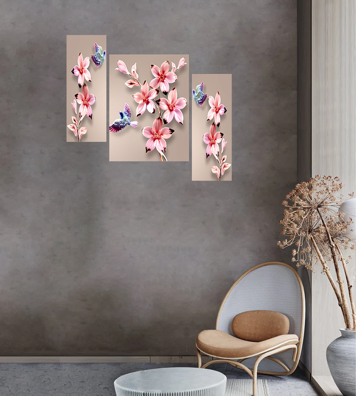 Set Of 3 Digital Wall Painting
