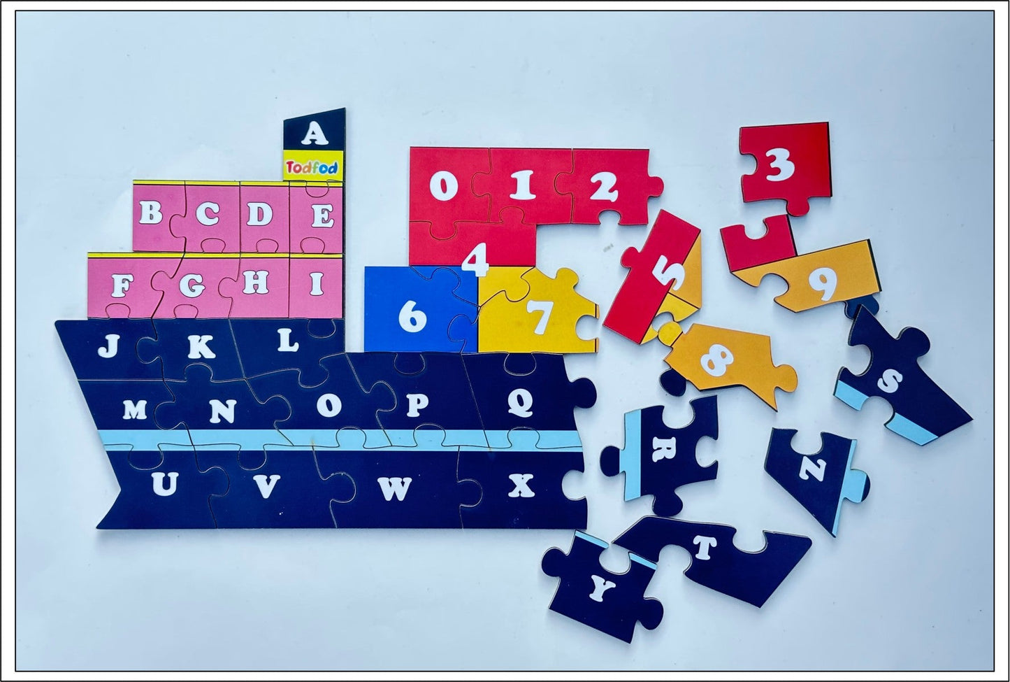 Wooden Jigsaw Puzzle – Ship Shaped English Alphabets