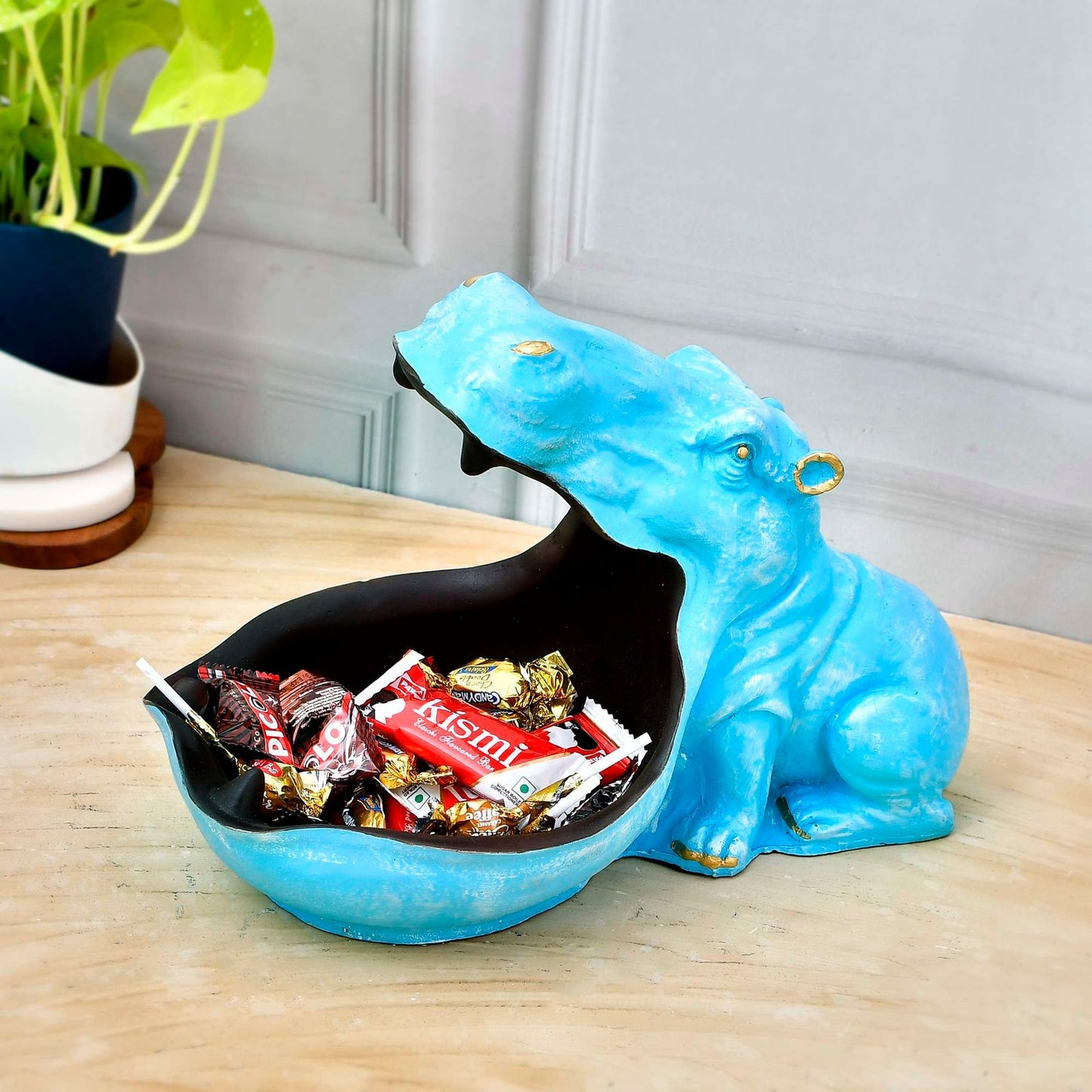 Big Mouth Hippopotamus Showpiece