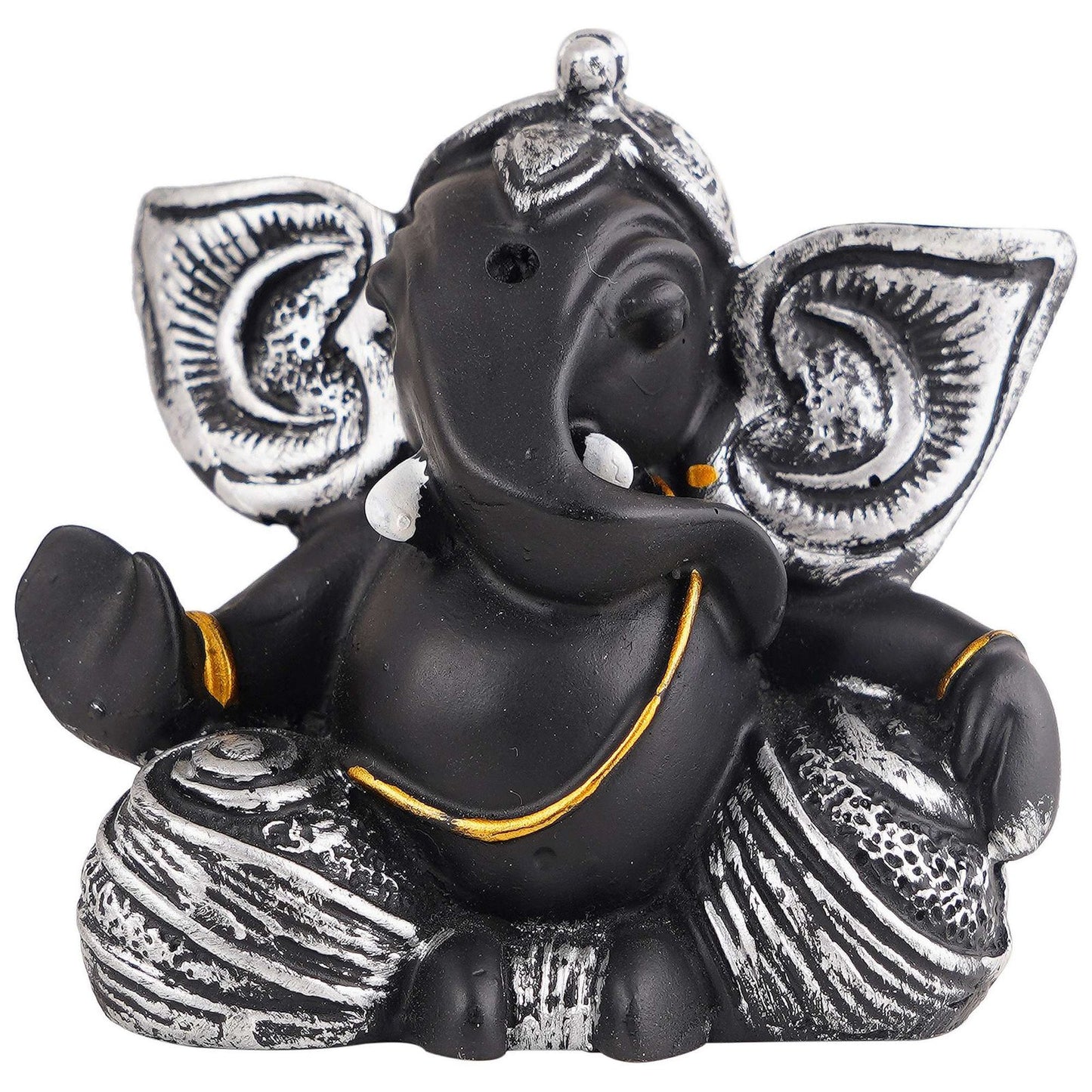Ganesha Statue Idol Shriganesh Bhagwan Murti / Home, Office Decor / Car Dashboard / Side Table Brass Ganpati / Lord Vinayaka Statue / God of Luck & Success Sculpture / Gift Items