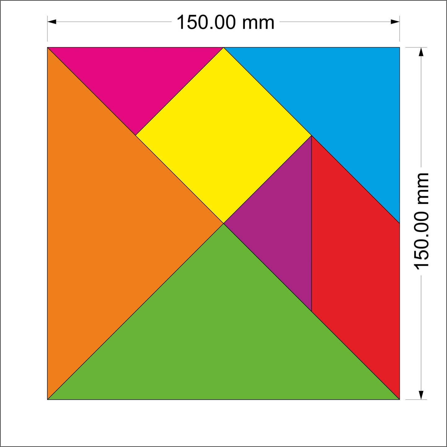 Wooden Tangram Puzzle