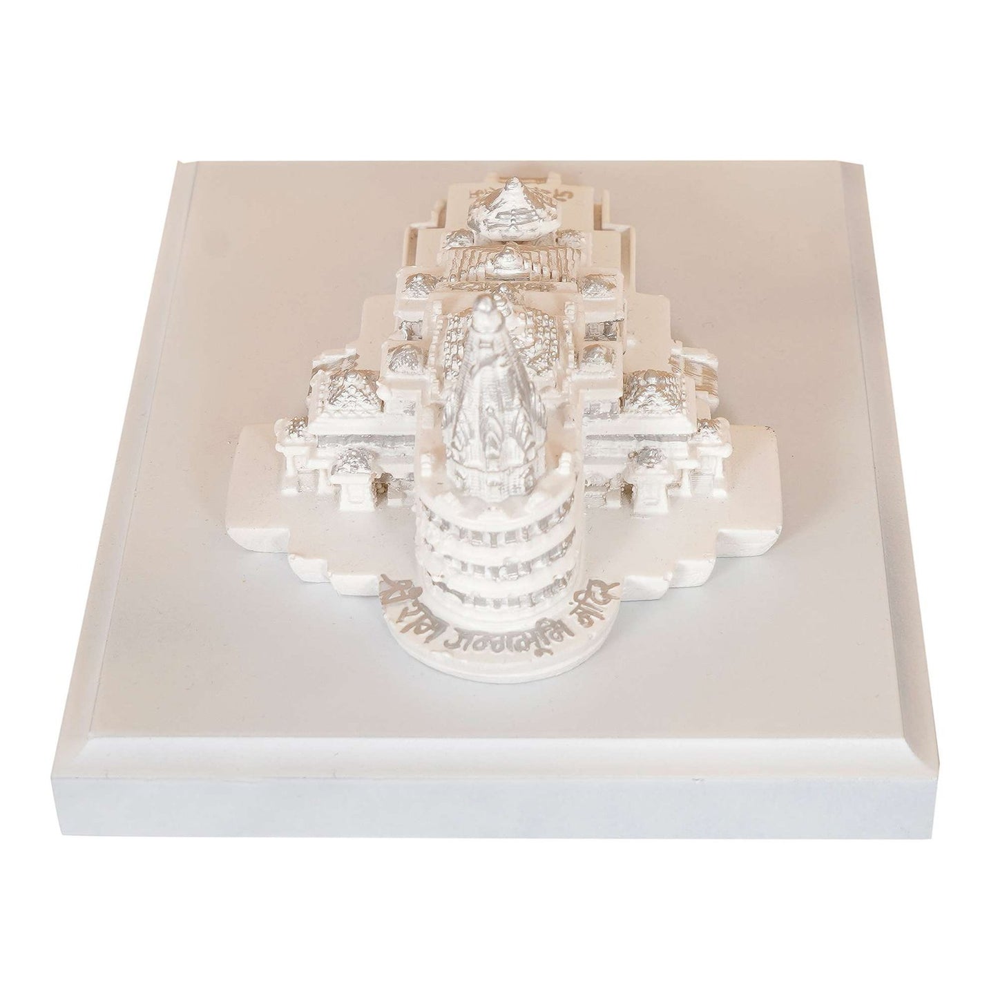 Resin Ram Mandir Ayodhya Model Authentic Design Ideal for Home Temple, Home Decor & Gifts (White)