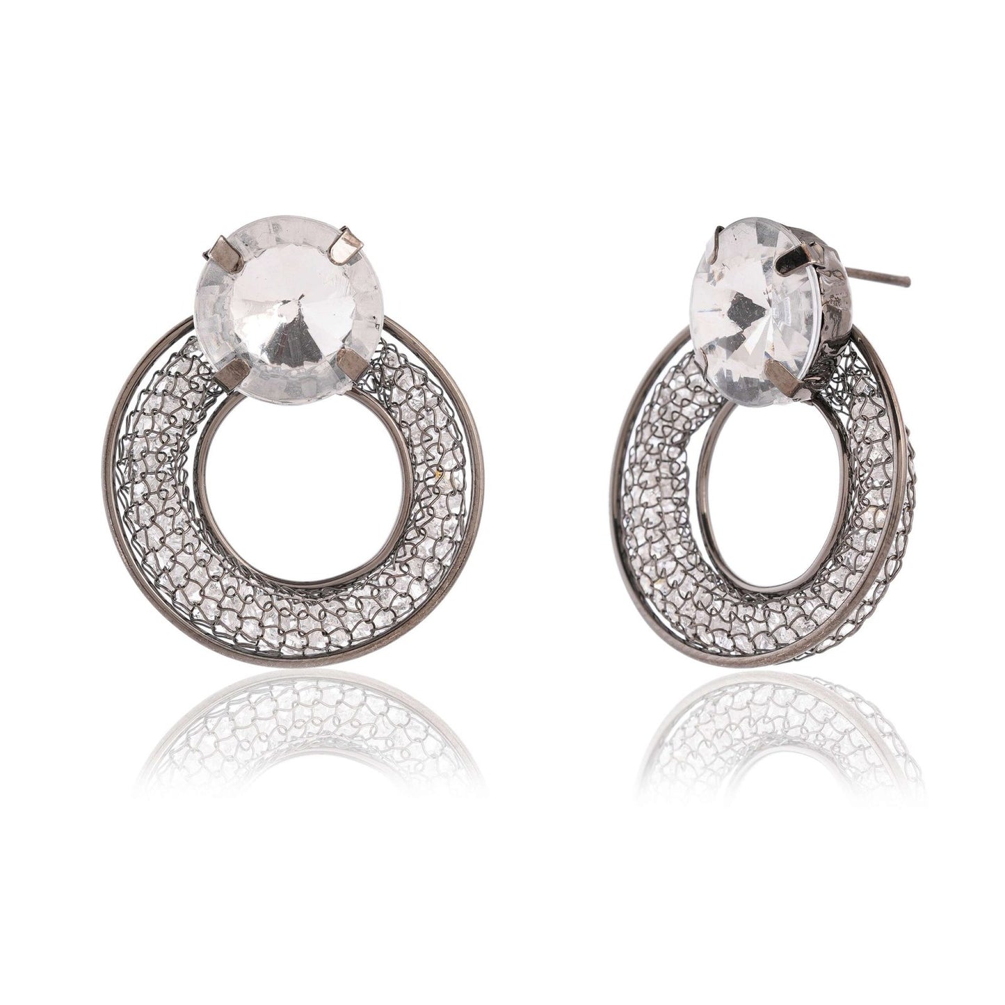 Women’s Indo Western Round Shaped Party Wear Ethnic Stud Earrings for Women