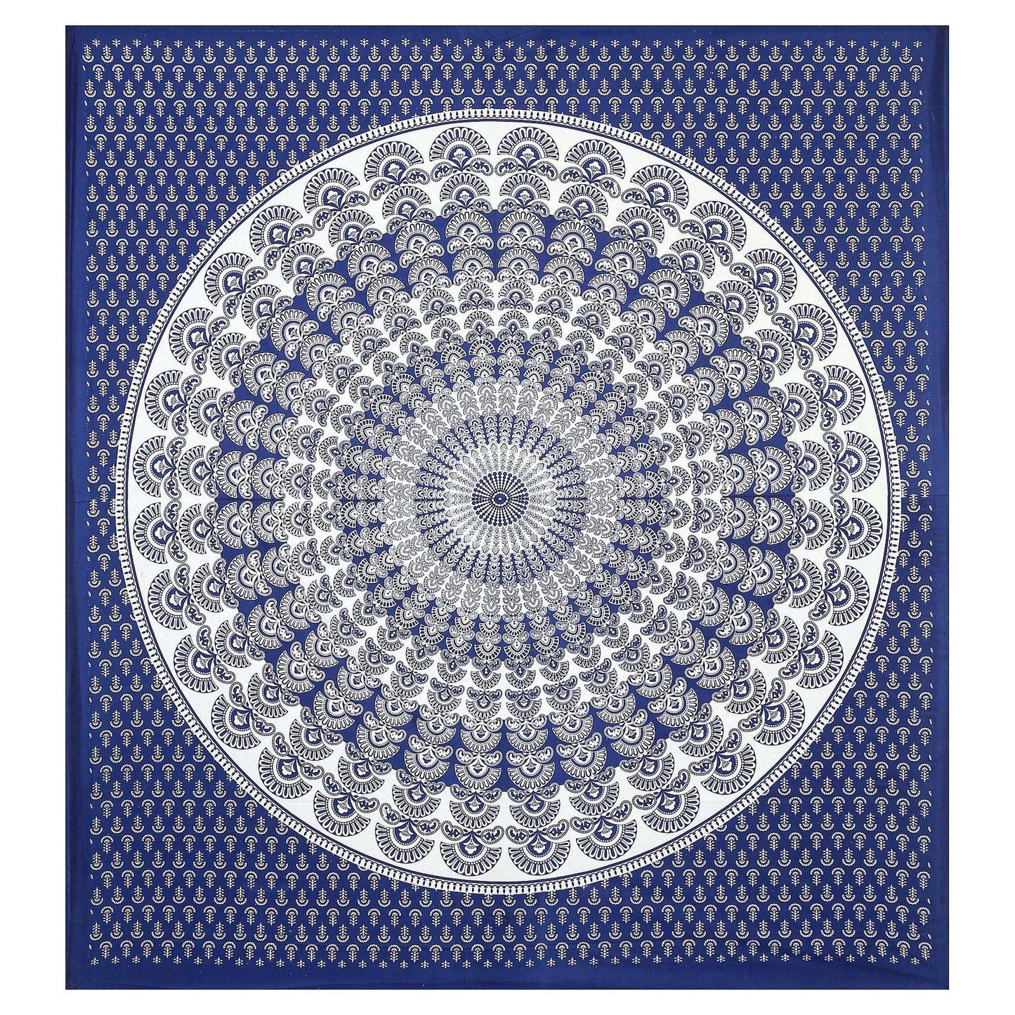 100% Pure Cotton Traditional Printed Bedsheet for Double Bed King Size Bedsheet with 2 Pillow Covers
