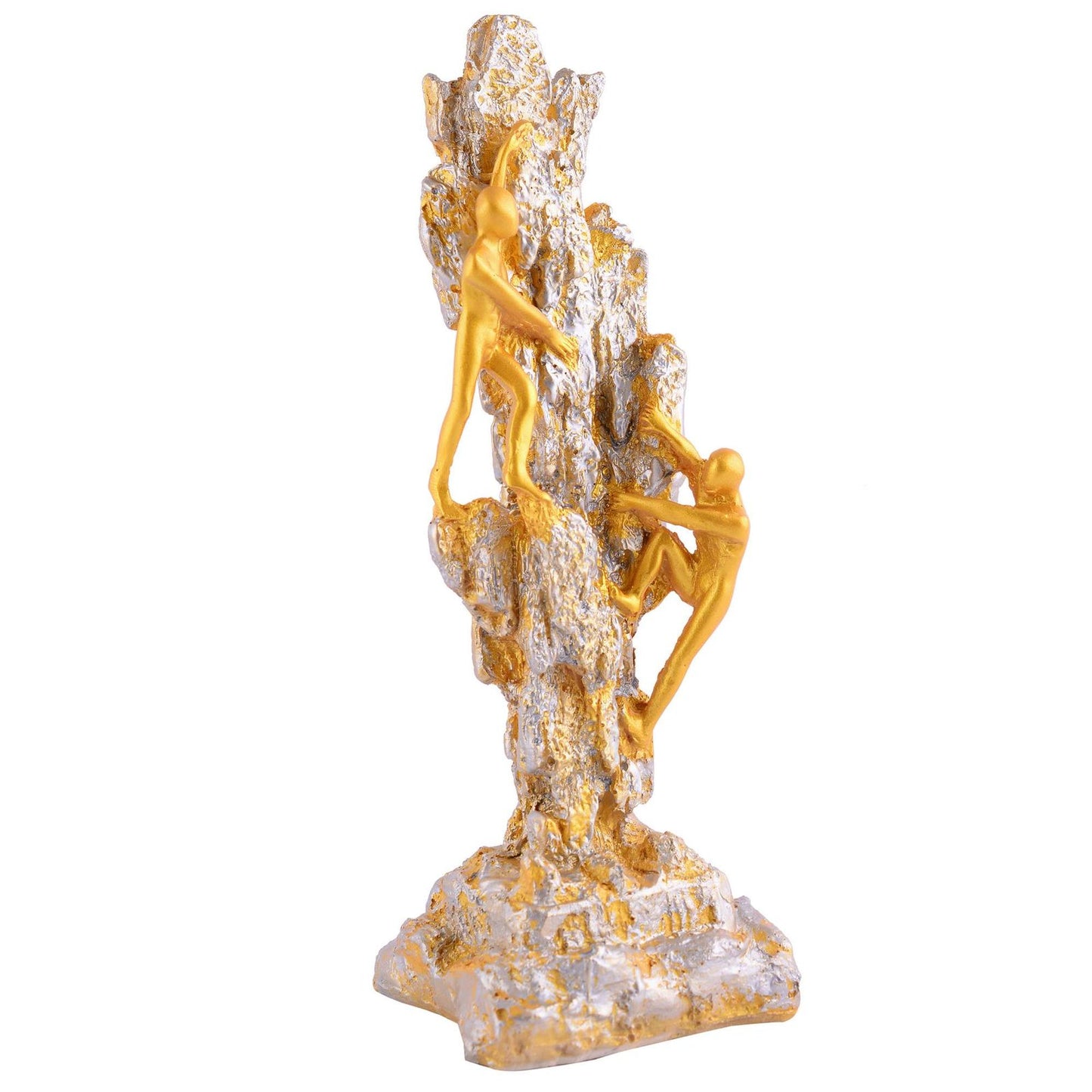Men Sitting on Ball Showpiece for Home Decor Showpiece, Atlas Sculpture for Office Table Décor multicolour