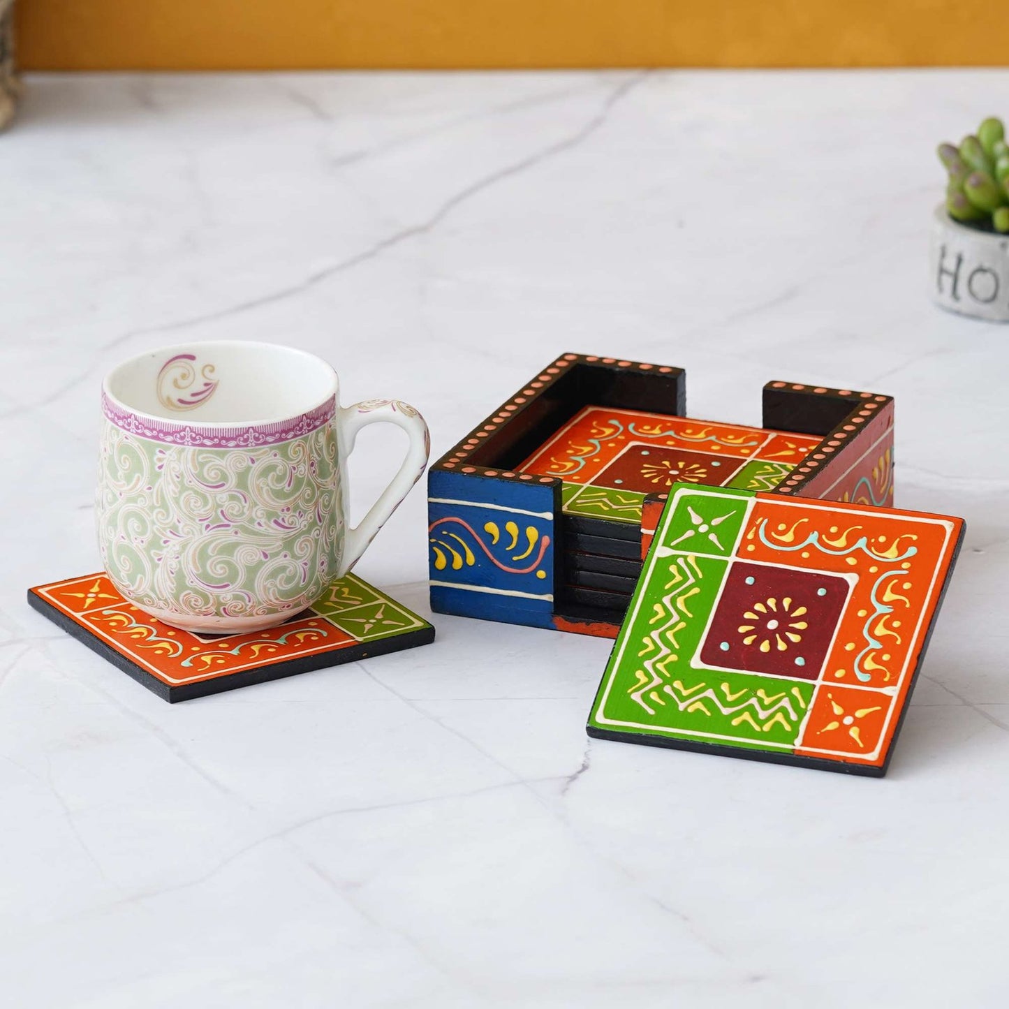 Handcrafted Wooden Tea Coasters: Elegant Protection for Your Table