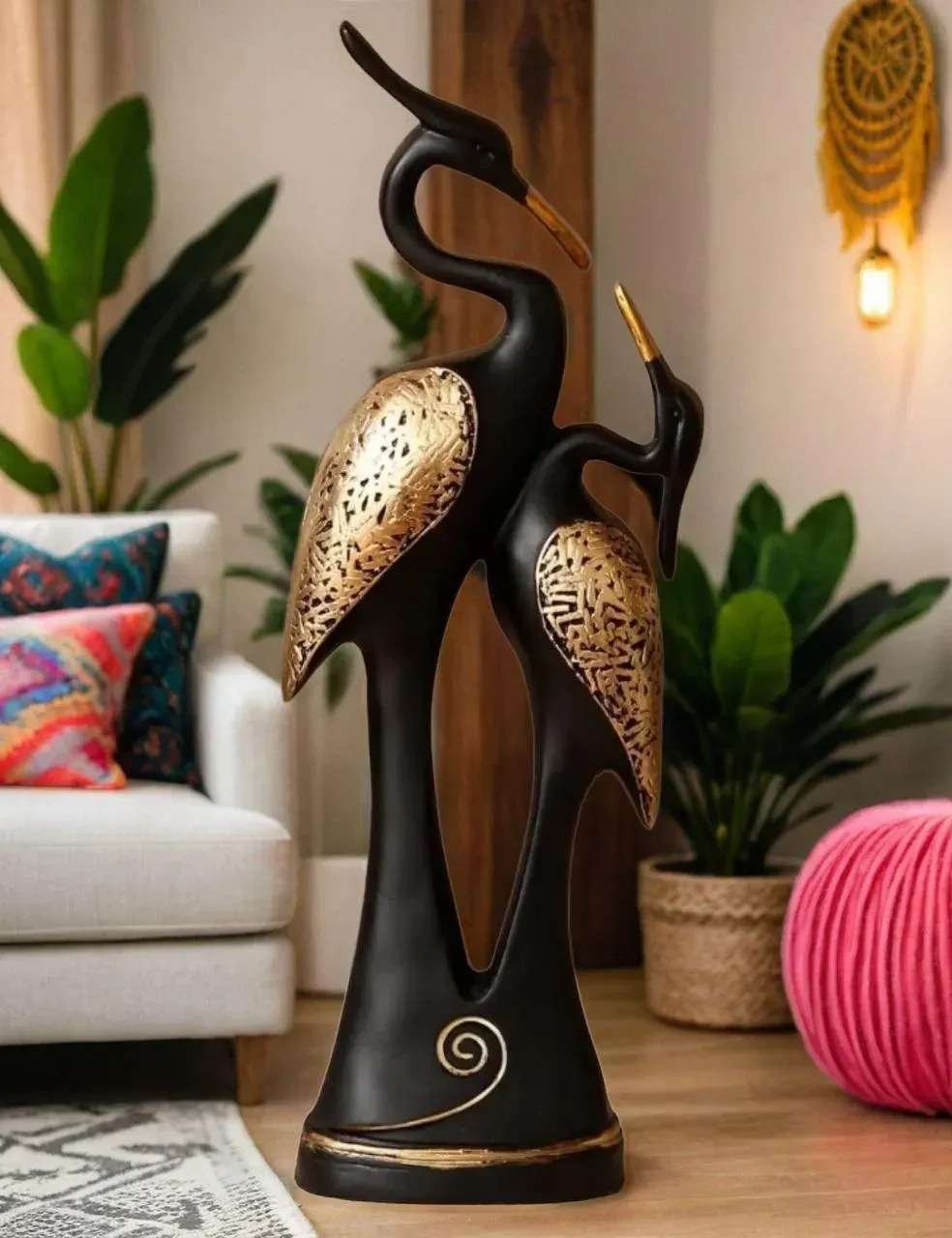 Swan Couple Statue