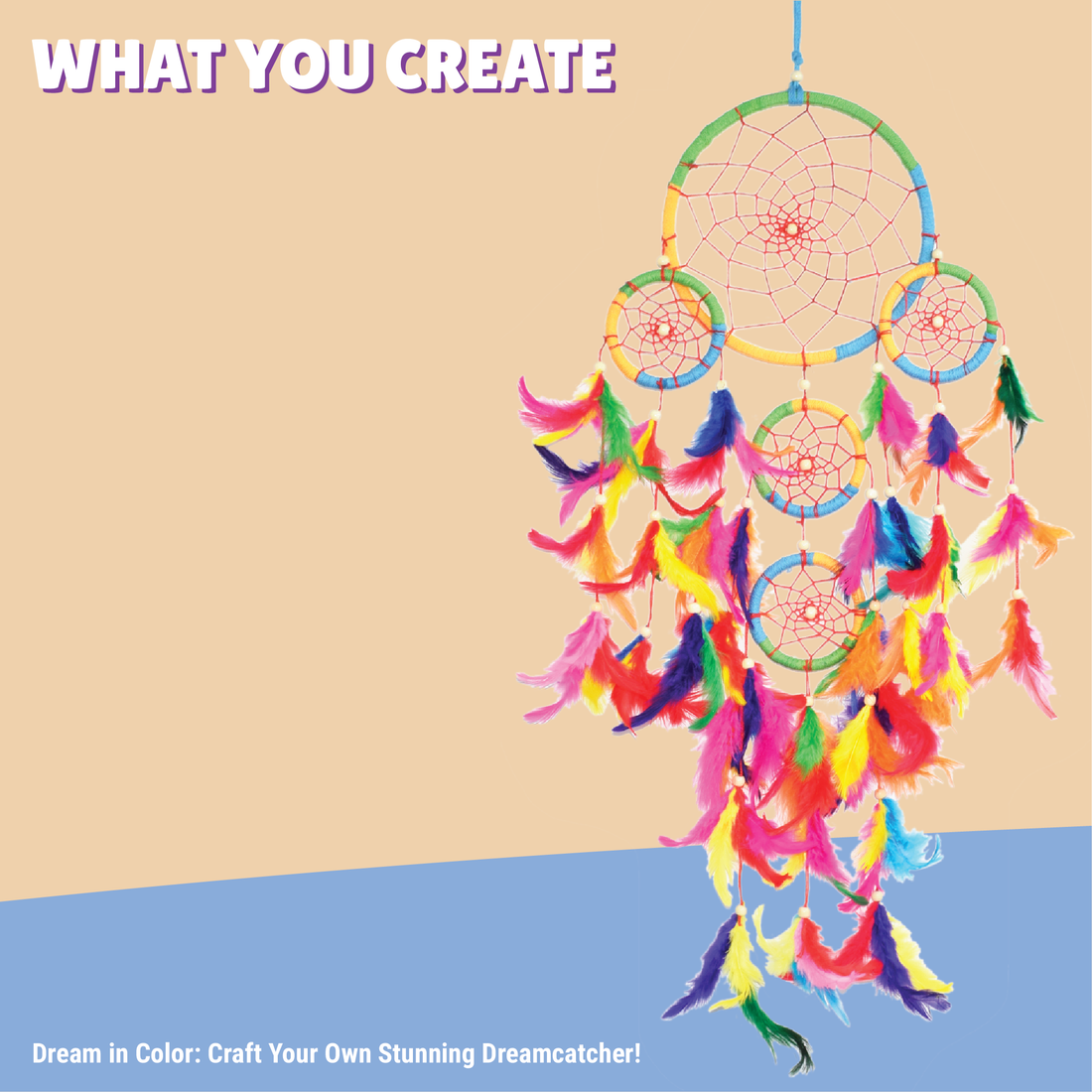 Kalakaram 5 Ring Dreamcatcher Making Kit