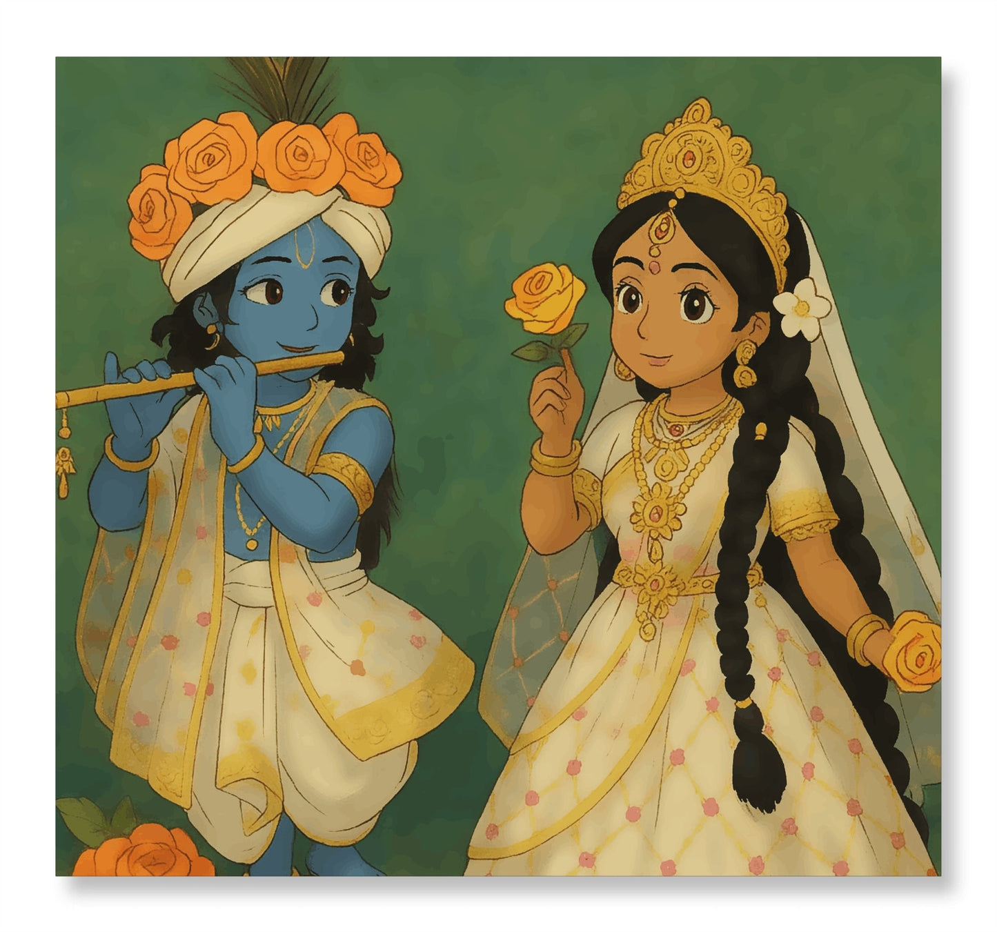 Madhur Milan - Ghibli Addition Radha Krishna