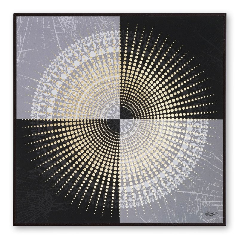 Golden Embossed Wall Painting For Home Decoration , Paintings for Living Room , Modern Art Wall Pinting, For Home Decor (12X12 INCH)